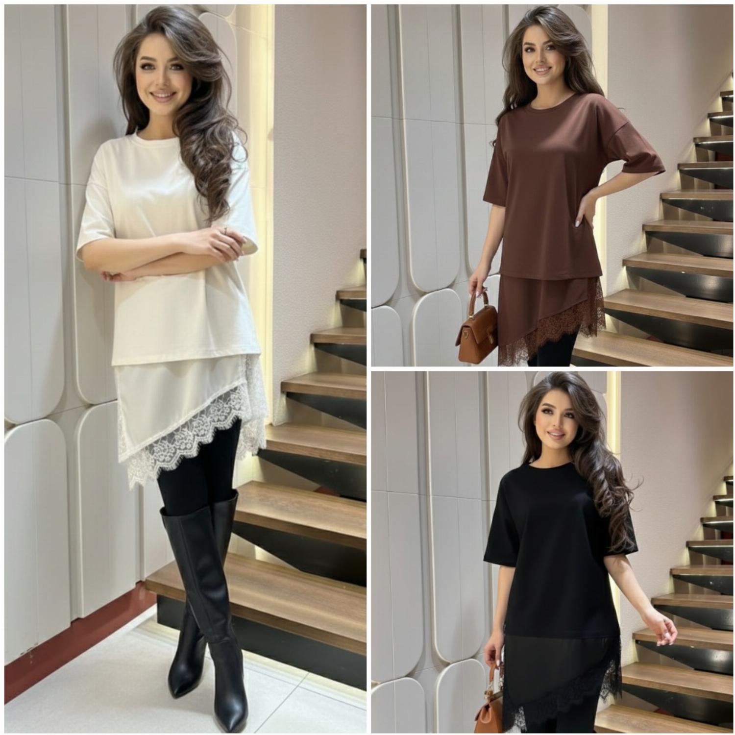 Стильная элегантная женская туника- ...